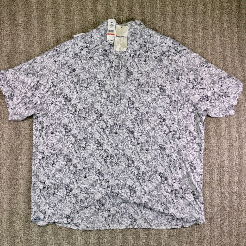 Tommy Bahama Veracruz Cay Hidden‎ Paradise Shirt NWT XXXL Resort Casual - Picture 2 of 9